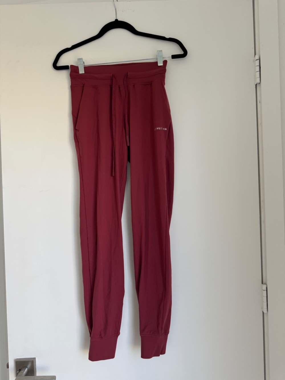 Burgundy Slim Jogger Pants